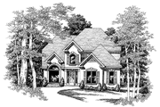 Mediterranean Style House Plan - 3 Beds 2.5 Baths 1541 Sq/Ft Plan #927-192 