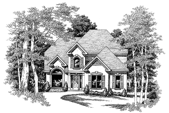 Exterior - Front Elevation 3 for Mediterranean House Plan #927-192 - 3 bed, 2.5 bath