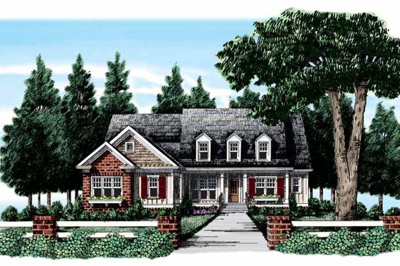 Dream House Plan - Country Exterior - Front Elevation Plan #927-306