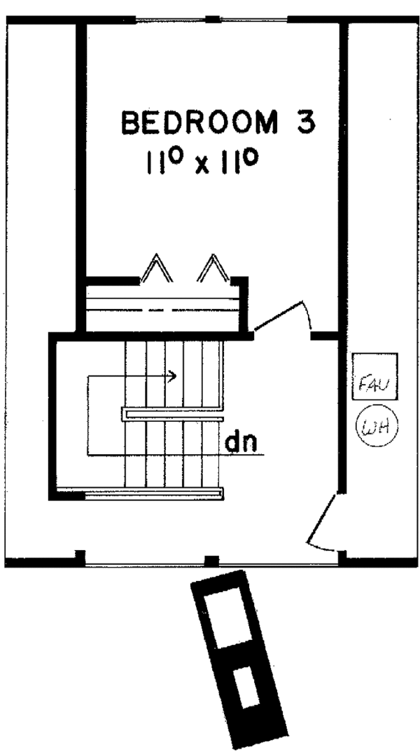 Architectural House Design - Contemporary Floor Plan - Upper Floor Plan #60-669