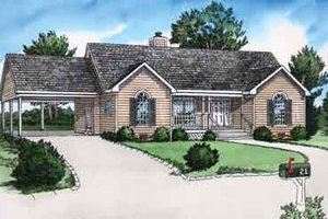 Traditional Exterior - Front Elevation Plan #16-253