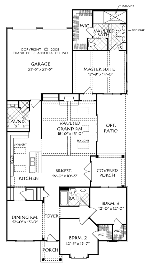 Architectural House Design - Bungalow Floor Plan - Main Floor Plan #927-516
