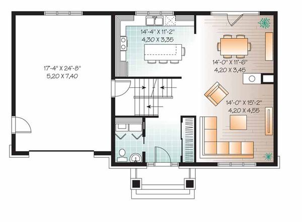 House Plan Design - Traditional Floor Plan - Main Floor Plan #23-2506