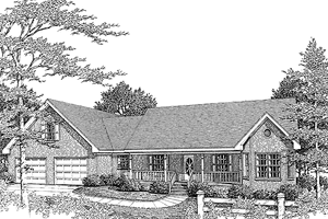 Home Plan - Country Exterior - Front Elevation Plan #10-275