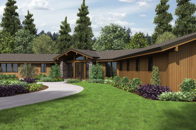 Architectural House Design - Contemporary Exterior - Front Elevation Plan #48-699