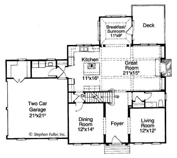 Dream House Plan - Classical Floor Plan - Main Floor Plan #429-184