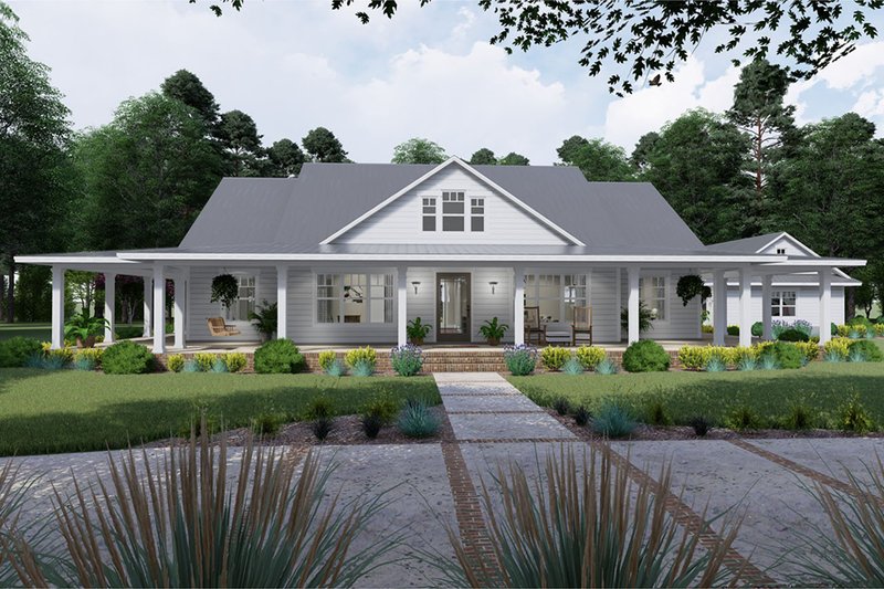 Farmhouse Style House Plan - 3 Beds 2 Baths 2748 Sq/Ft Plan #120-254