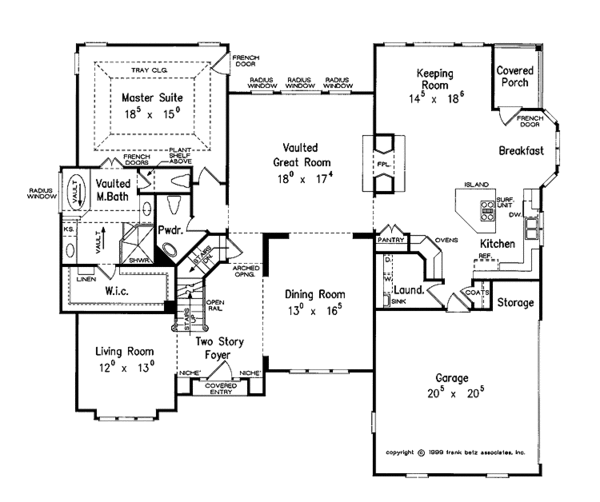 Dream House Plan - Country Floor Plan - Main Floor Plan #927-498