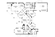 Mediterranean Style House Plan - 3 Beds 4.5 Baths 4152 Sq/Ft Plan #930-189 