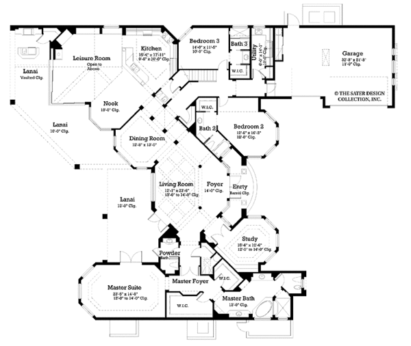 Home Plan - Mediterranean Floor Plan - Main Floor Plan #930-189