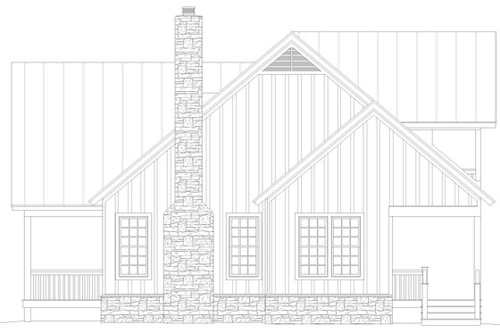 Exterior - Other Elevation 1 for Country House Plan #932-389 - 3 bed, 3.5 bath