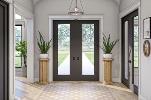 Interior - Entry for Modern House Plan #455-575 - 5 bed, 5 bath