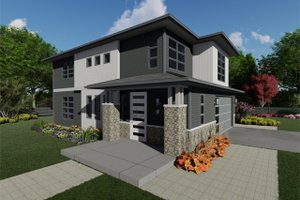 Contemporary Exterior - Front Elevation Plan #126-226