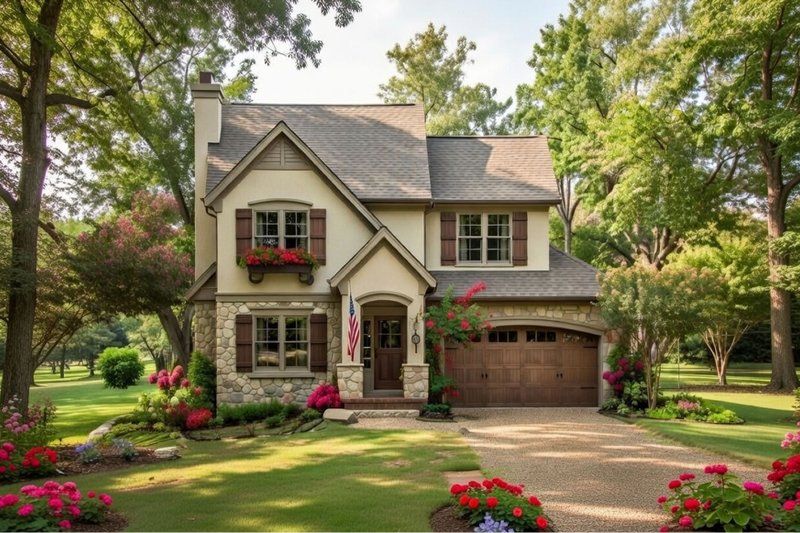 Home Plan - Colonial Exterior - Front Elevation Plan #20-1226