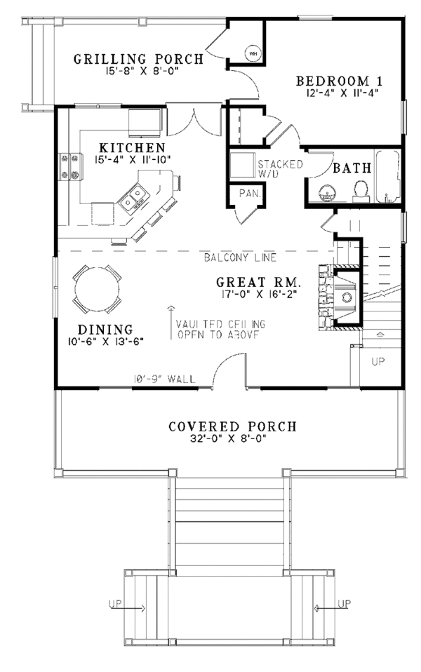 House Plan Design - Mediterranean Floor Plan - Main Floor Plan #17-3300