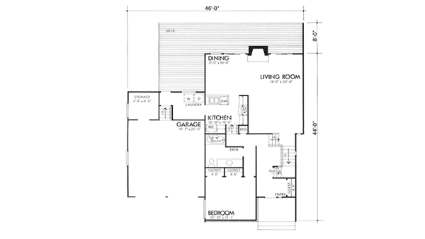 Home Plan - Prairie Floor Plan - Main Floor Plan #320-1211
