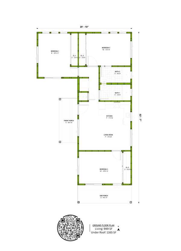 Farmhouse Floor Plan - Main Floor Plan #1106-46