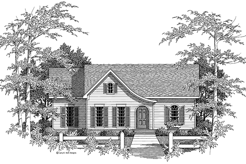 Dream House Plan - Exterior - Front Elevation 3 for Colonial House Plan #952-230 - 3 bed, 2 bath