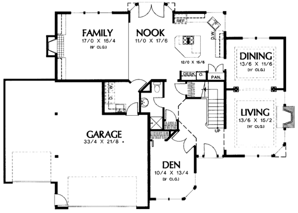 House Plan Design - Contemporary Floor Plan - Main Floor Plan #48-739