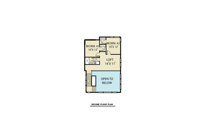 Architectural House Design - Floor Plan - Upper Floor for Contemporary House Plan #1070-62 - 3 bed, 3.5 bath