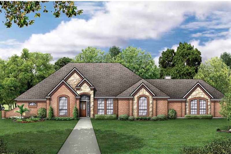 Home Plan - Exterior - Front Elevation 3 for Traditional House Plan #84-697 - 4 bed, 3 bath