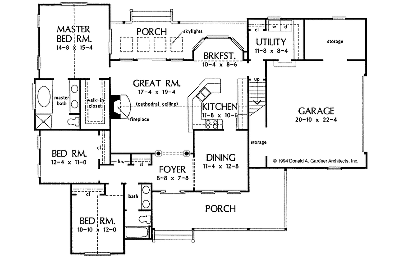 Home Plan - Floor Plan - Main Floor for Country House Plan #929-205 - 3 bed, 2 bath