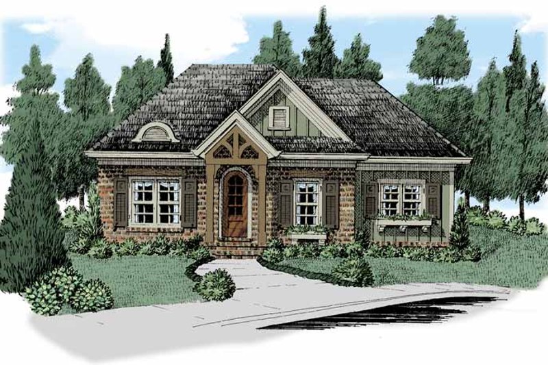Architectural House Design - European Exterior - Front Elevation Plan #927-511