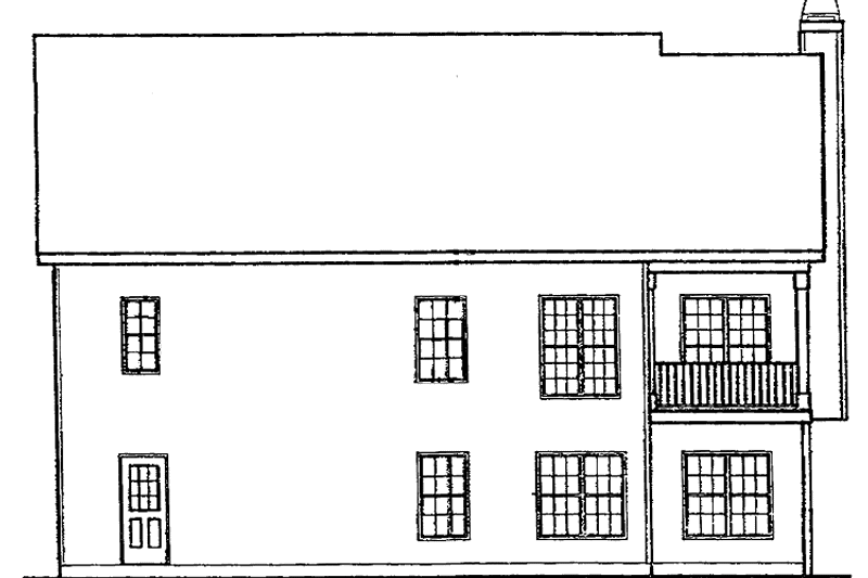 Home Plan - Exterior - Rear Elevation for Country House Plan #927-50 - 3 bed, 2 bath