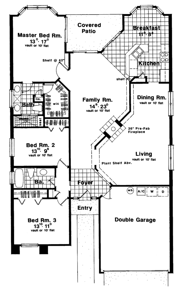 House Plan Design - Prairie Floor Plan - Main Floor Plan #417-463