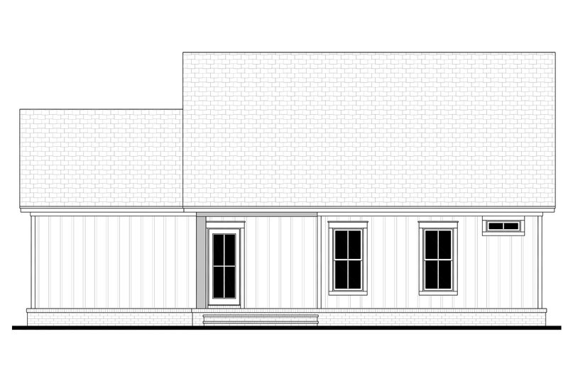 Dream House Plan - Exterior - Rear Elevation for Farmhouse House Plan #430-343 - 2 bed, 2 bath