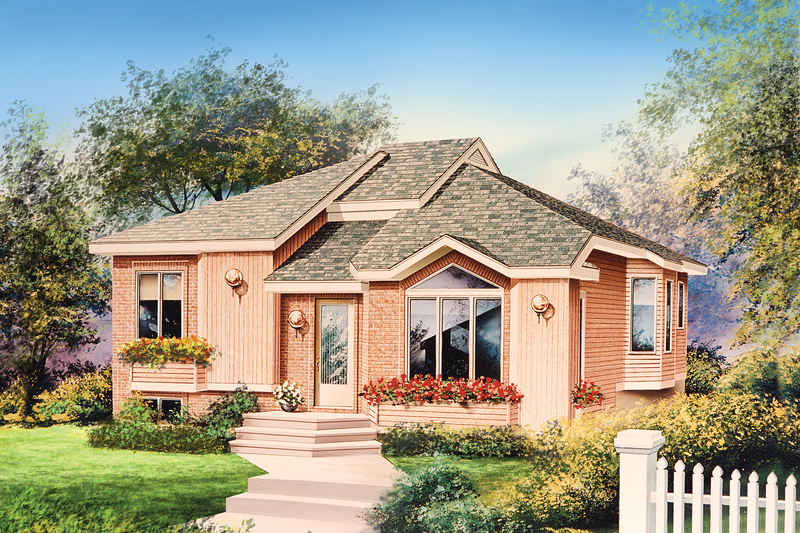 Traditional Style House Plan - 3 Beds 1 Baths 1103 Sq/Ft Plan #25-1127