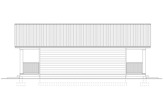 Exterior - Other Elevation 4 for Cottage House Plan #126-281 - 1 bed, 1 bath