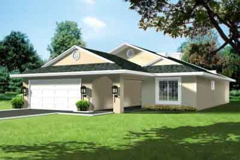 Traditional Style House Plan - 3 Beds 2 Baths 1612 Sq/Ft Plan #1-1312