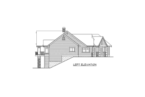 Exterior - Other Elevation 2 for Craftsman House Plan #132-104 - 2 bed, 2.5 bath