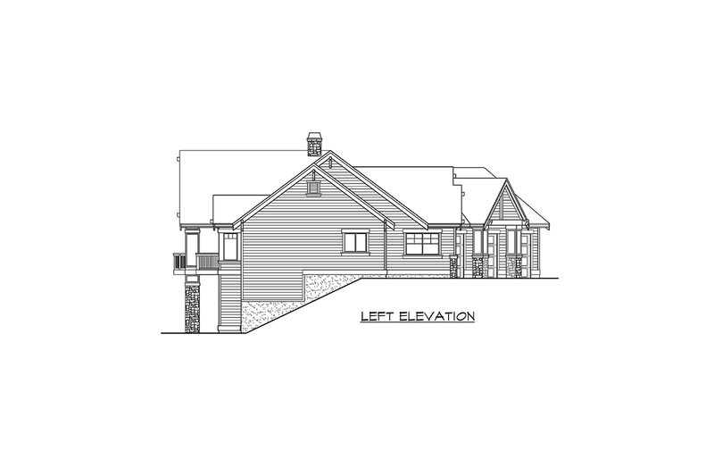 Architectural House Design - Exterior - Other Elevation 2 for Craftsman House Plan #132-104 - 2 bed, 2.5 bath