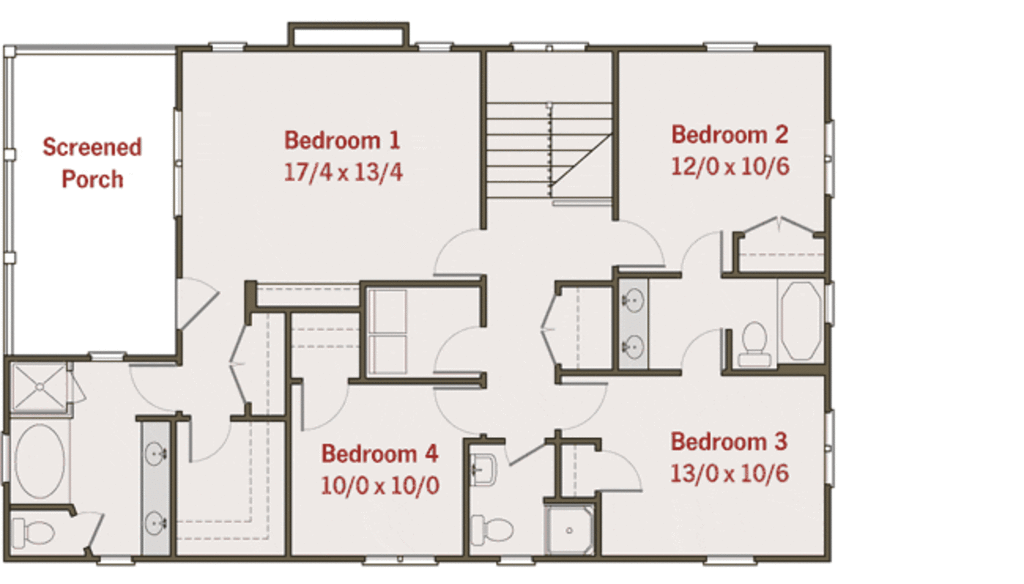 Craftsman Style House Plan 4 Beds 3 5 Baths 2520 Sq Ft Plan 461 2