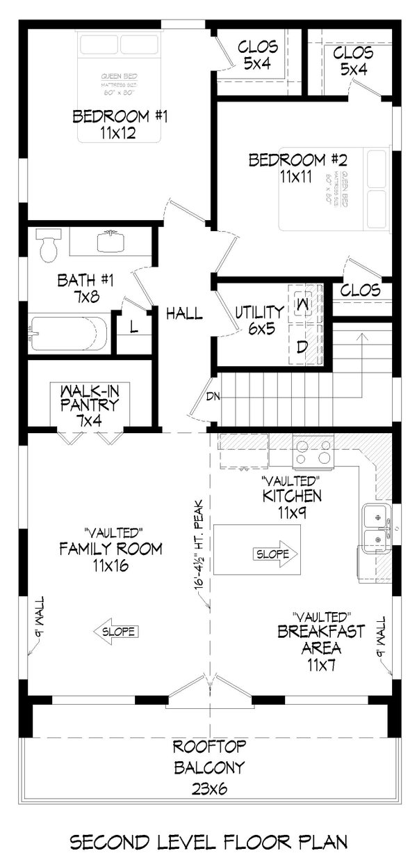 House Blueprint - Contemporary Floor Plan - Main Floor Plan #932-1329