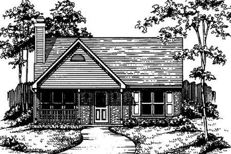 Dream House Plan - Country Exterior - Front Elevation Plan #30-194