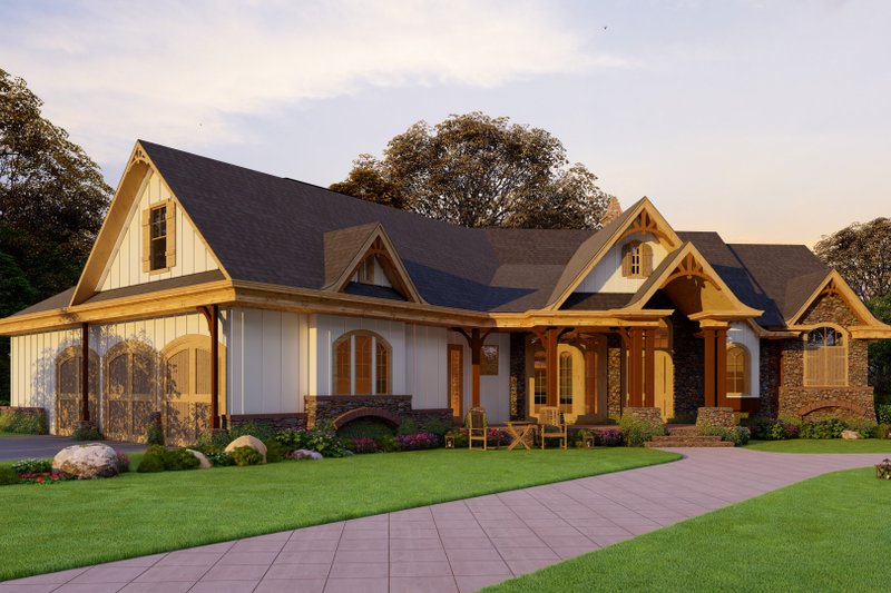 Home Plan - Exterior - Front Elevation 6 for Craftsman House Plan #54-534 - 3 bed, 2.5 bath