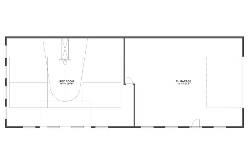 House Design - Floor Plan - Main Floor for Traditional House Plan #1060-282, 0 bath