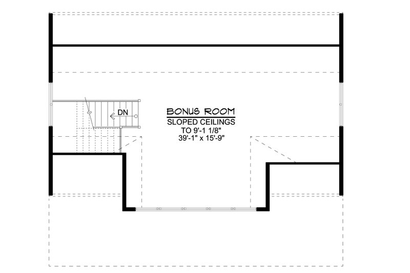 Dream House Plan - Floor Plan - Upper Floor for Cottage House Plan #1064-168, 1 bath