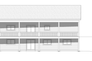 Exterior - Rear Elevation for Country House Plan #932-347 - 2 bed, 2 bath