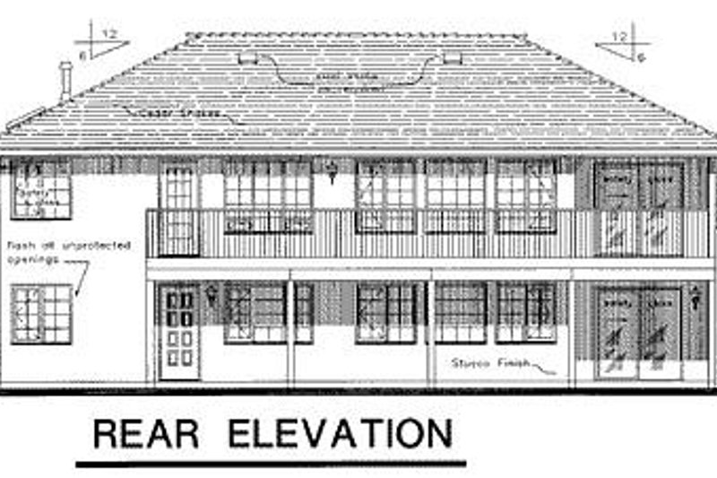 House Plan Design - Exterior - Rear Elevation for Ranch House Plan #18-122 - 3 bed, 2 bath
