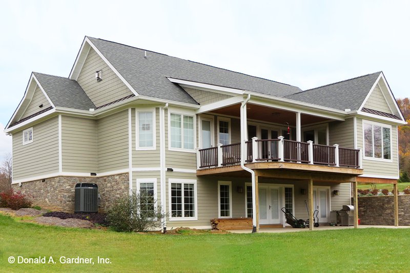 Home Plan - Exterior - Rear Elevation for Craftsman House Plan #929-909 - 3 bed, 3.5 bath