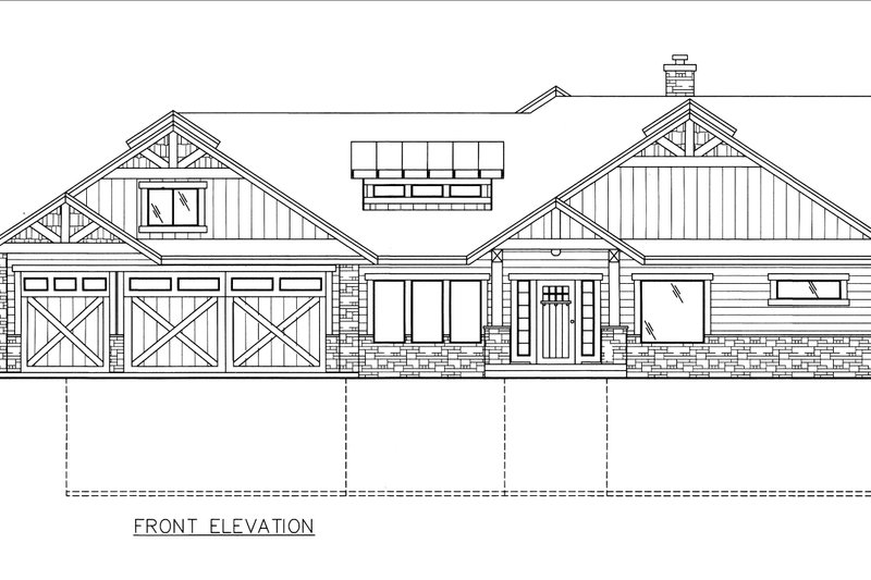 Dream House Plan - Exterior - Front Elevation 3 for Craftsman House Plan #117-1110 - 3 bed, 2.5 bath