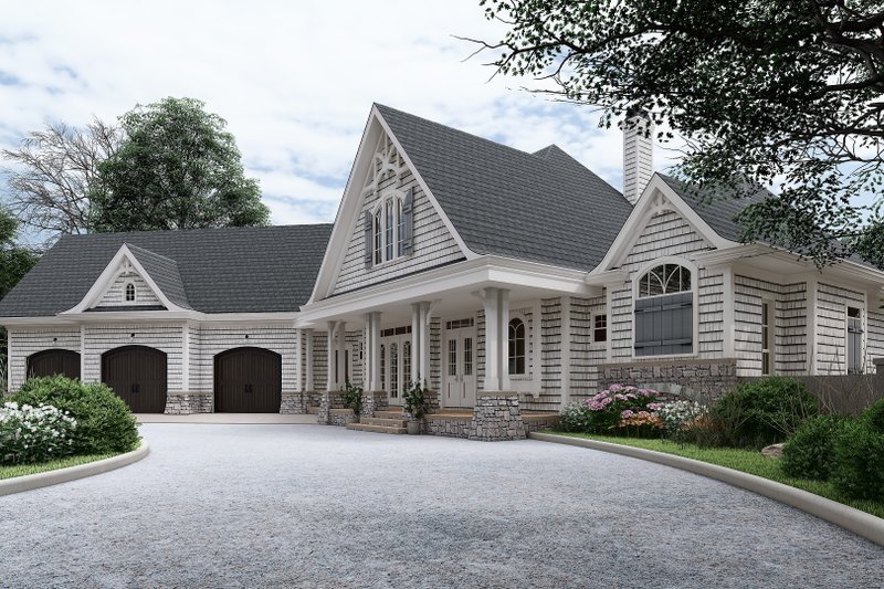 Home Plan - Exterior - Front Elevation 6 for Farmhouse House Plan #54-430 - 3 bed, 3.5 bath