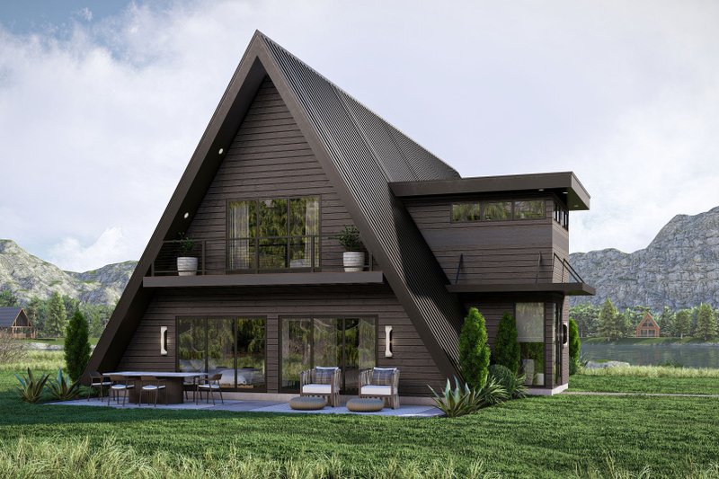 Dream House Plan - Cabin Exterior - Front Elevation Plan #455-484