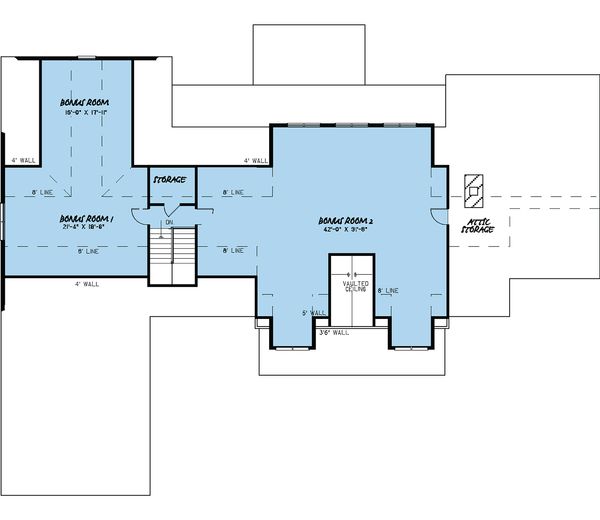 Craftsman Floor Plan - Upper Floor Plan #923-15