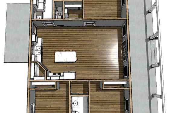 Interior - Other 1 for Farmhouse House Plan #44-314 - 3 bed, 2 bath
