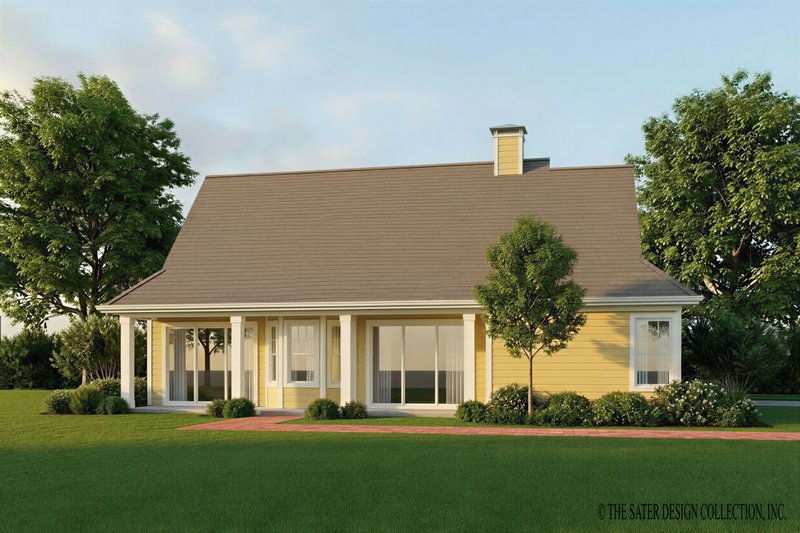 Home Plan - Exterior - Rear Elevation for Country House Plan #930-178 - 3 bed, 2 bath